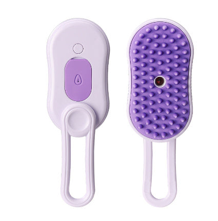 3-in-1 Cat Steam Brush – Electric Grooming, Massage & Hair Removal Tool